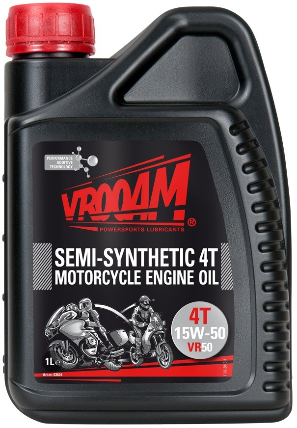 VROOAM Oil 4T VR50 Semi-syntetisk 15W-50 1L