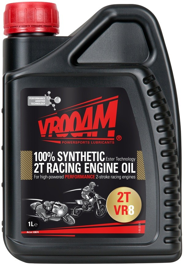 VROOAM 2T 100% syntetisk racingolja 1L