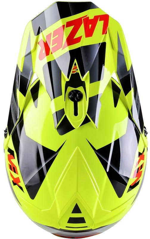 LAZER hjälmmössa MX8 PG Geopop gul/svart/röd