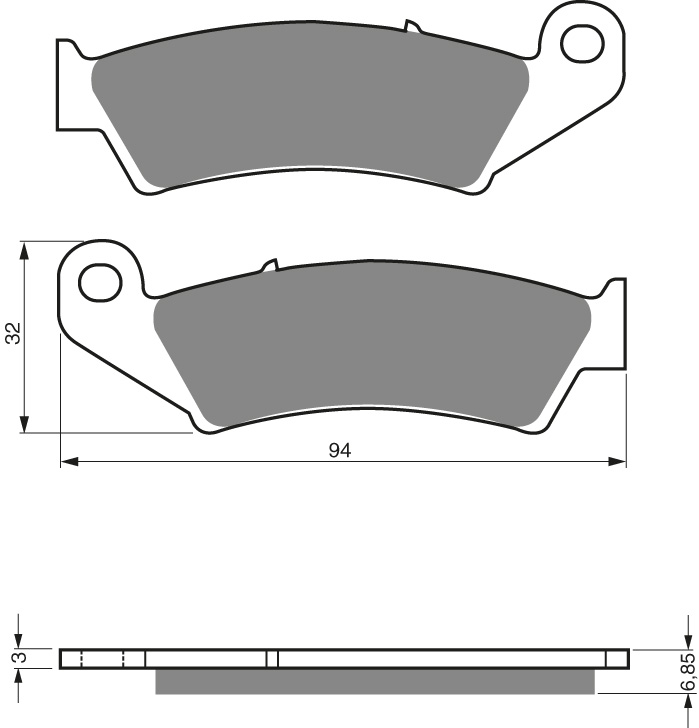GOLDFREN brake pads frHon/Kaw/Suz/Yam