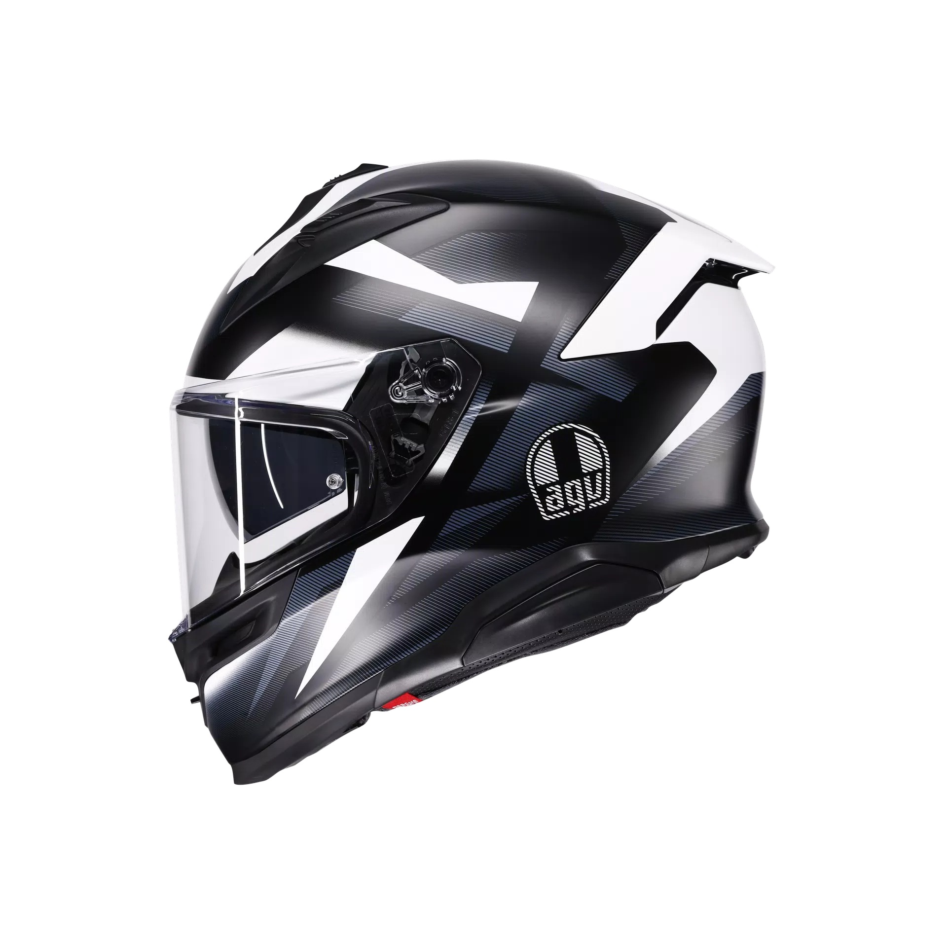 agv-k7-glimpse-matt-black-white-kivere