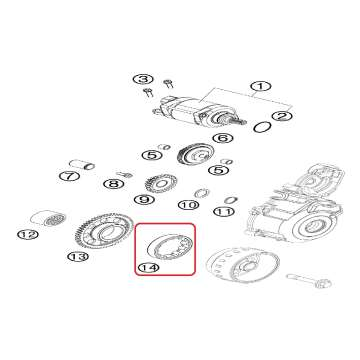 HUSABERG bearing one way bendix FE 250/350 '13