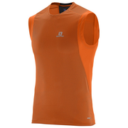 salomon-krekls-bezroku-trail-runner-sleeveless-tee-orange