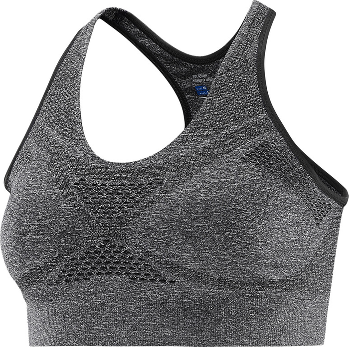 SALOMON sports bra Medium Impact Bra W black