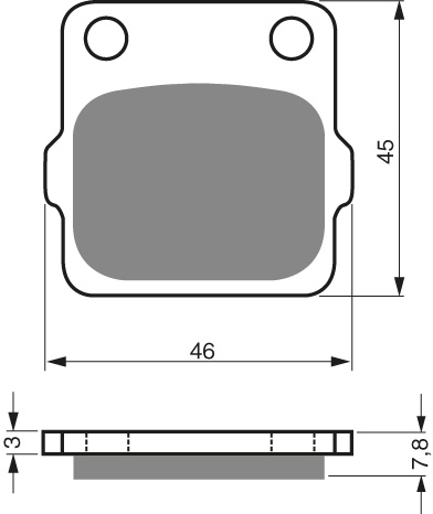 GOLDFREN brake pads r  CR/KX/YZ 85