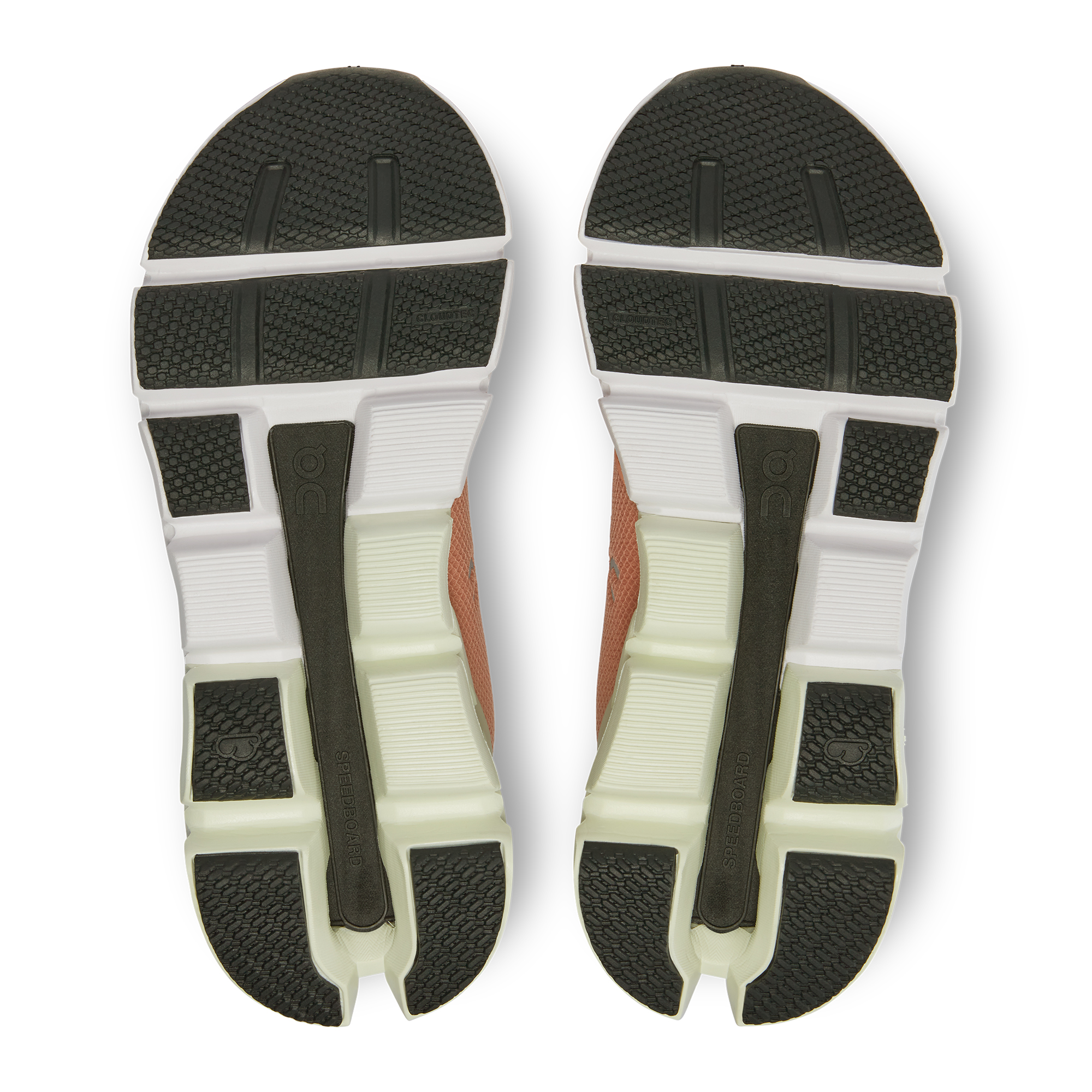 on-apavi-cloudflyer-4-w-peach-light-green