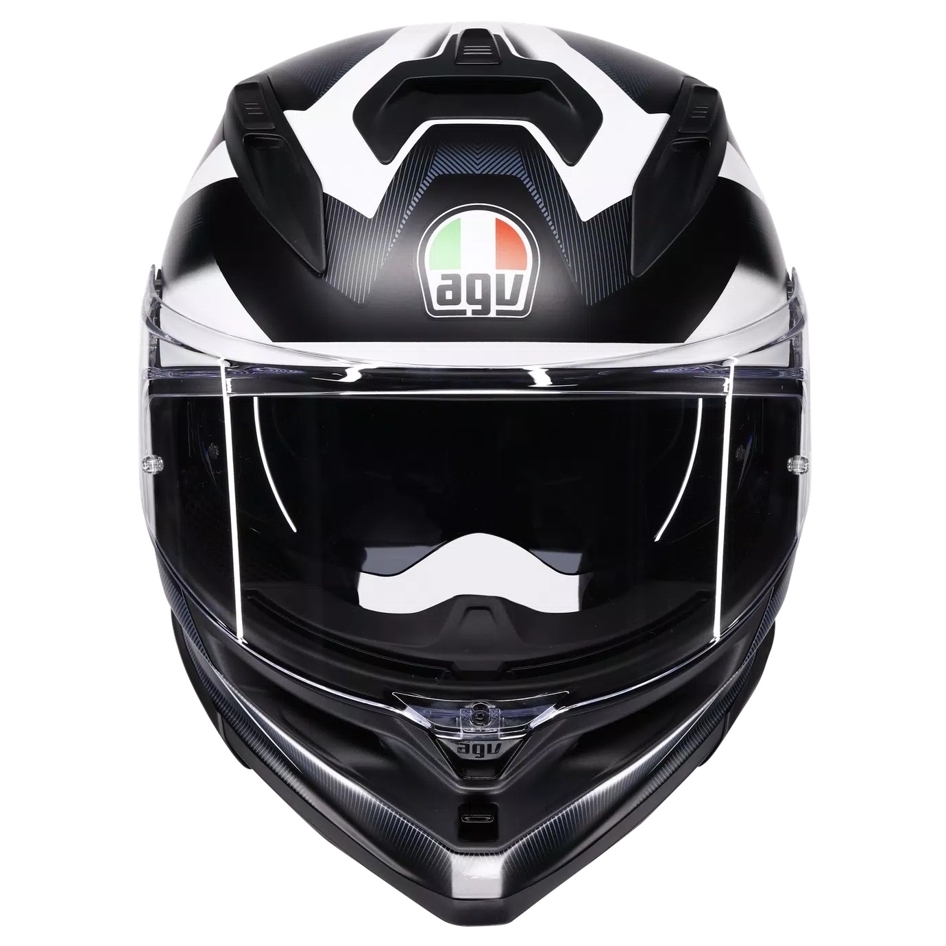 agv-k7-glimpse-matt-black-white-kivere