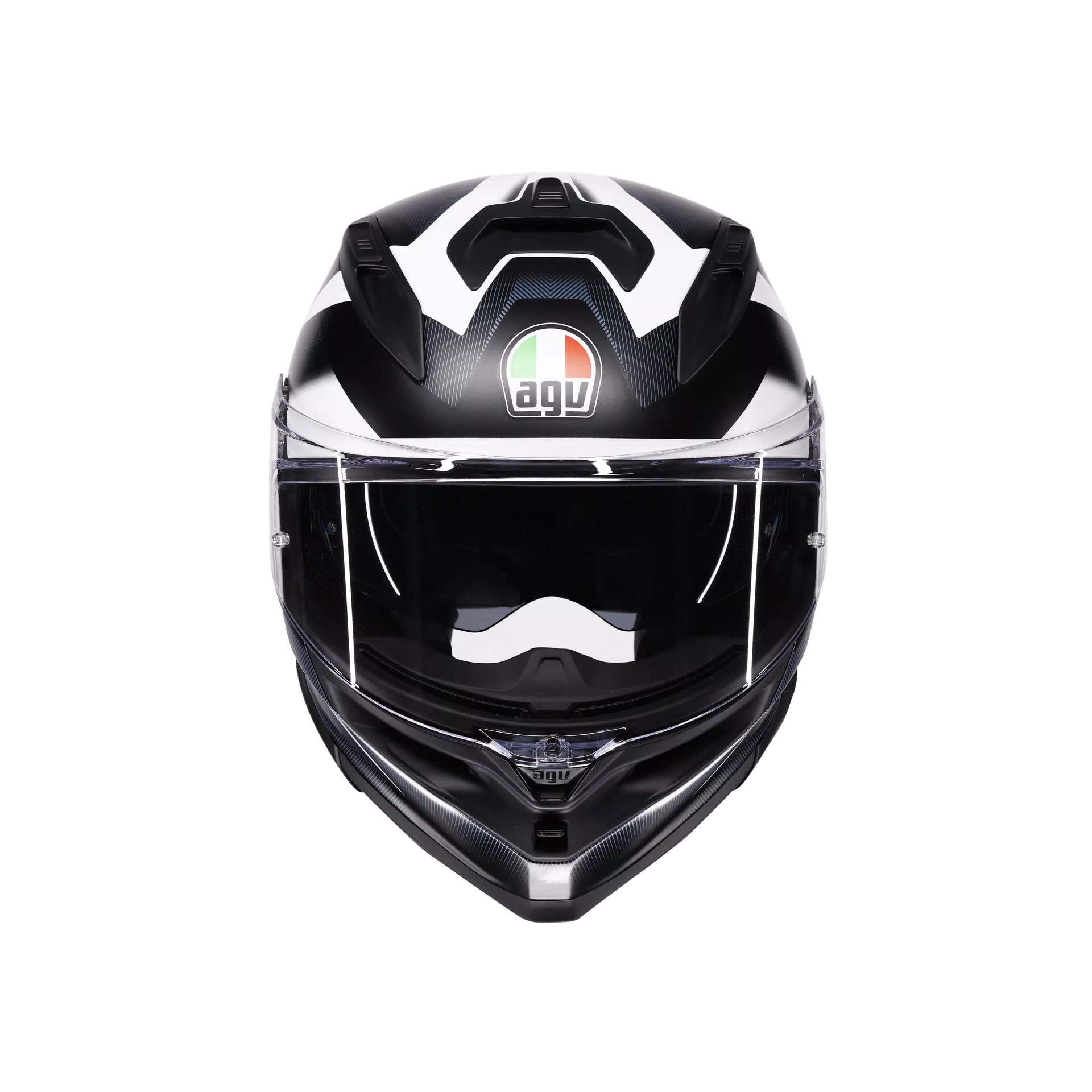 agv-k7-glimpse-matt-black-white-kivere