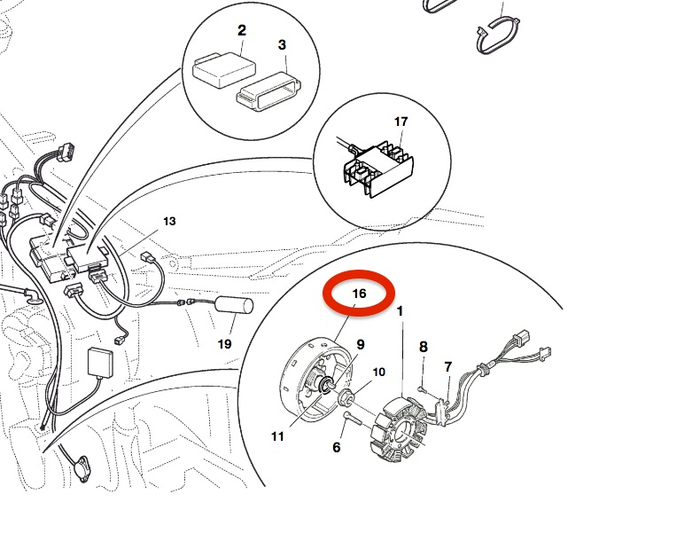 HUSQVARNA magnet ignition TC 250 '11-12