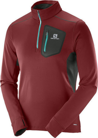 SALOMON jacket Trail Runner Warm Mid red