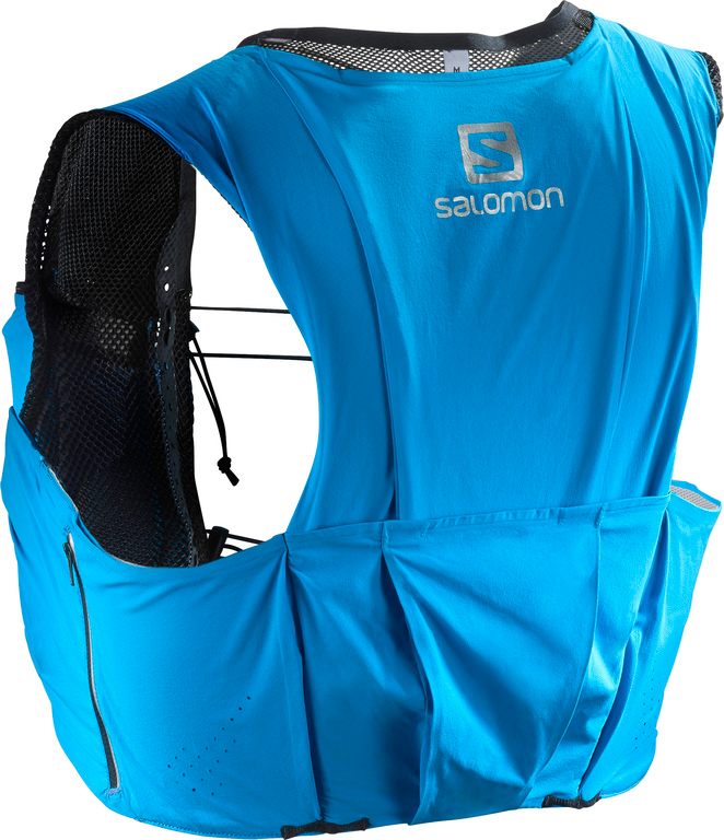 SALOMON S-Lab Sense Ultra 8 Set blue/black väst med brandposter