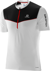 SALOMON SS Fast Wing HZ Tee white/black skjorta
