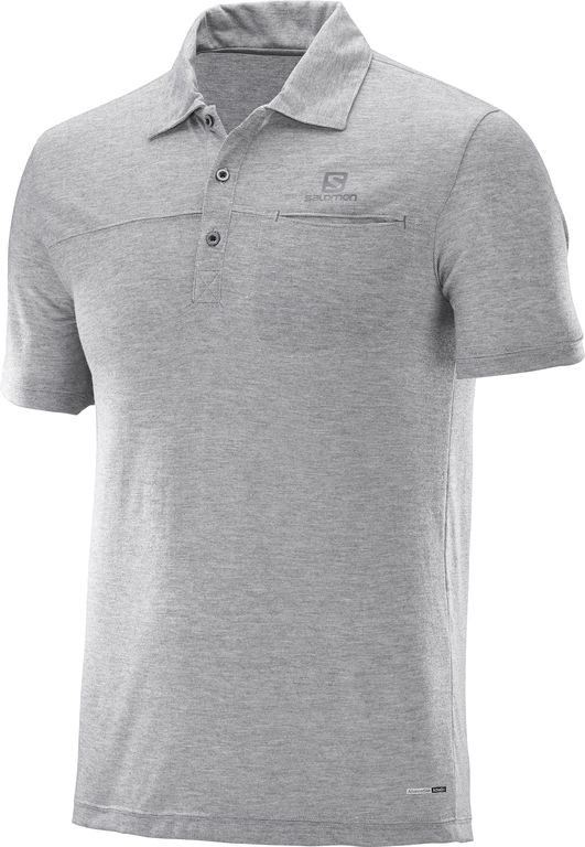 salomon-krekls-polo-explore-light-grey