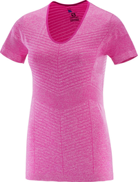 SALOMON-tröja SS Elevate Seamless Tee W rosa