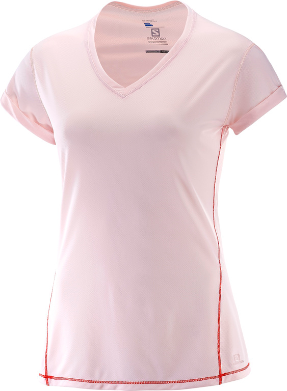 SALOMON shirt SS Elevate Flow Tee W pink