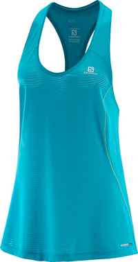 SALOMON sleeveless shirt Elevate Tank Tunic W blue/green