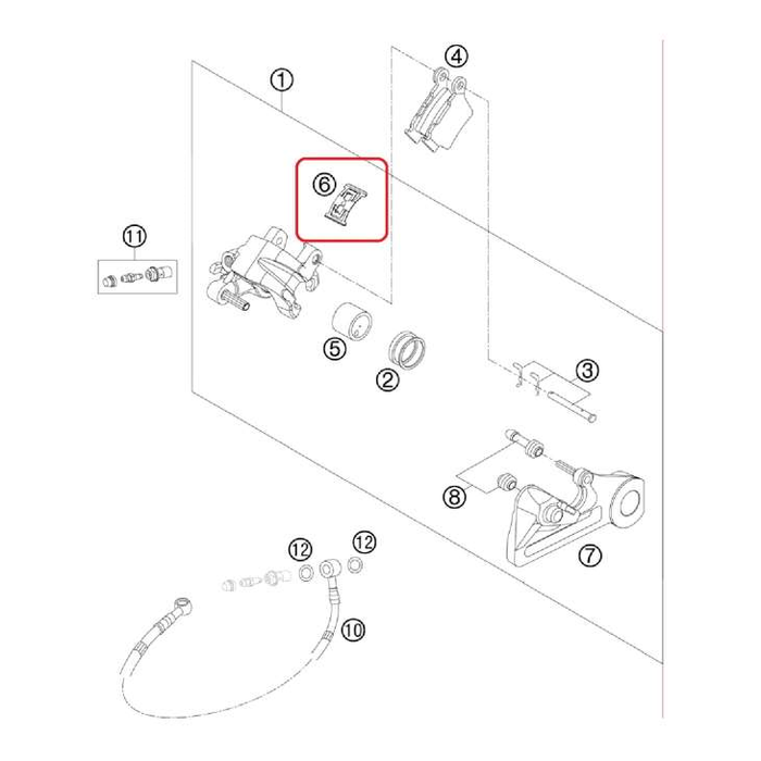 HUSQVARNA repair kit spring washer for brake pads
