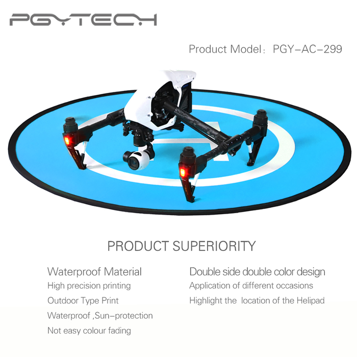 PGYTECH Fyrkantig Landningsplatta 110cm