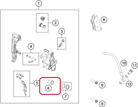 husqvarna-remkompl-virzulis-ar-o-ringiem-aizm-suportam-24mm