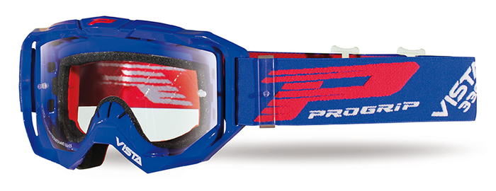 PROGRIP glasögon 3303 Vista blå med klar 3310 med XL-linser