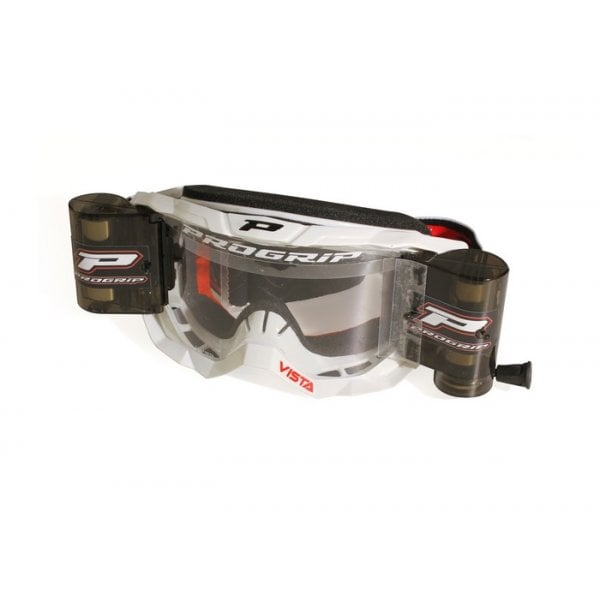 PROGRIP goggles with Roll Off XL 3303 Vista white w/clear 3315