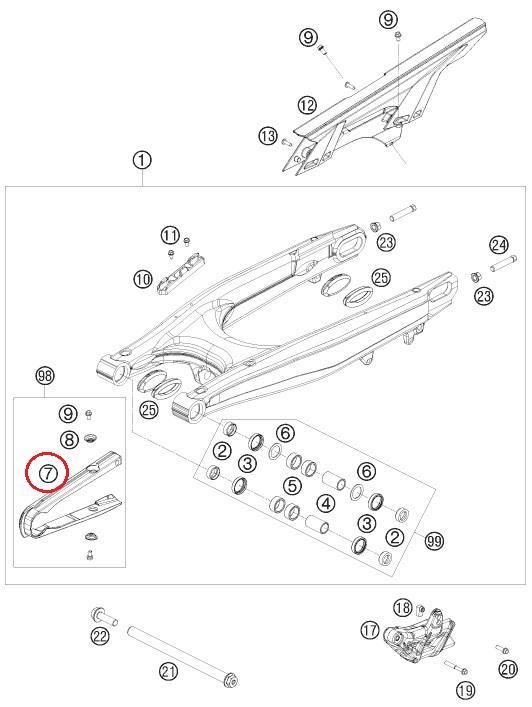 HUSQVARNA Slider Circuits E/SM 701 '16-'20