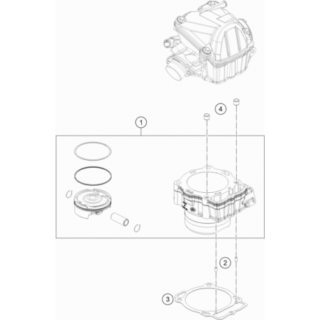 HUSQVARNA cylinder set FE 501 '17-'19
