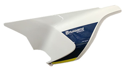 HUSQVARNA plastmasa aizm nr LH 701 Enduro/SM '16-'19 vit med dekal