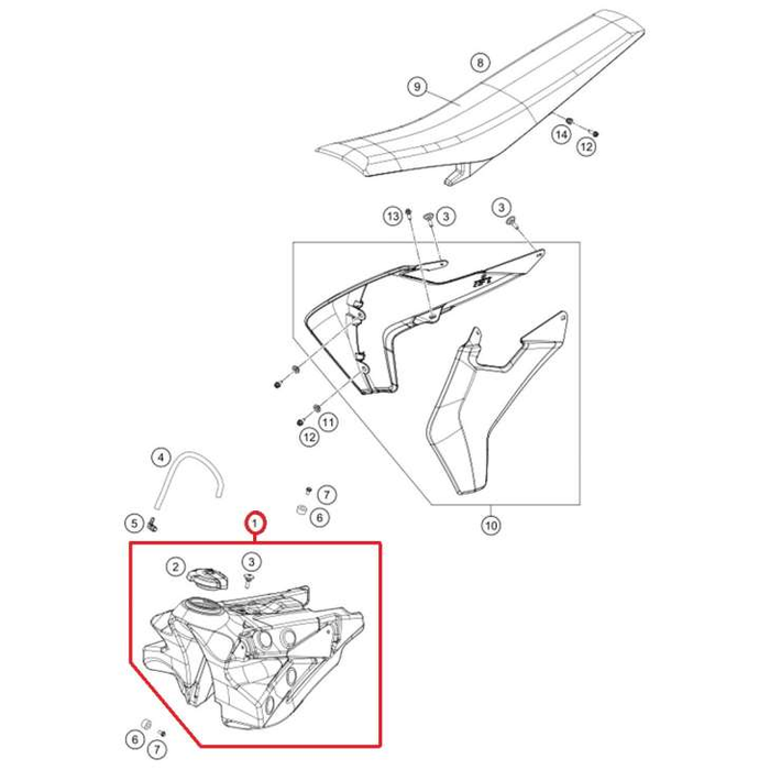 HUSQVARNA bränsletank FC 250-450 '16-'18
