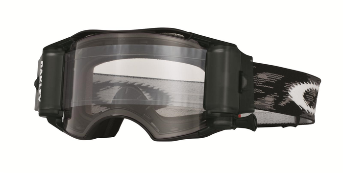 OAKLEY MX-glasögon med Roll Off Airbrake-teknik Jet Black med klara glasögon
