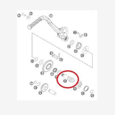 HUSQVARNA Axle Curve TC/TE 250/300 '11-'16