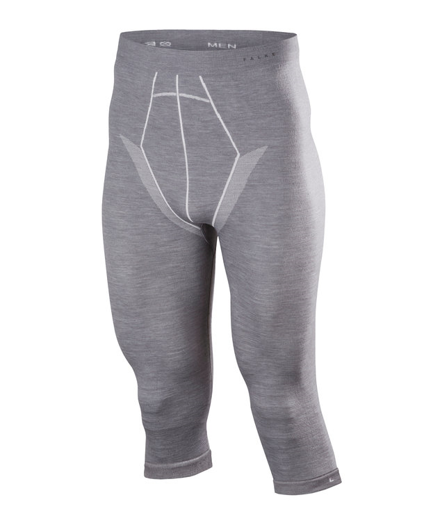 FALKE thermo pants 3/4 Wool Tech grey