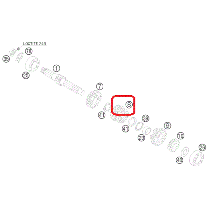husqvarna-zobrats-3-gear-sliding-main-shaft-tc-85-18-23