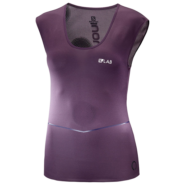 SALOMON sleeveless shirt S-Lab NSO Tee W purple