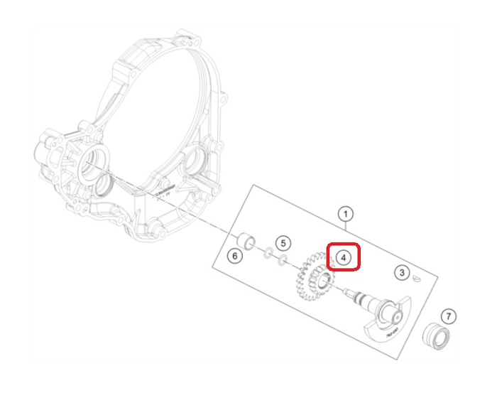 HUSQVARNA gear on balance shaft FC/FE 250/350 '16-'18