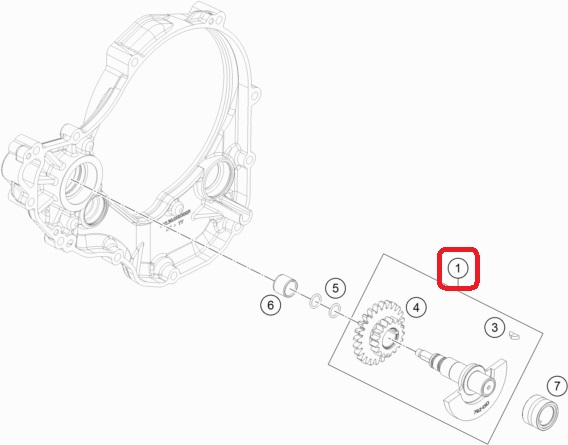 HUSQVARNA balance shaft set FC/FE 250/350 '19-'20