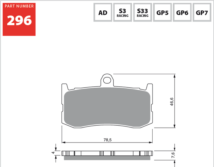 GOLDFREN brake pads frCut