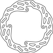 GOLDFREN brake disc r  201.5mm Flame KTM SX 85 '03-'10 47010060400