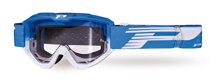 PROGRIP goggles 3450 FL blå/vit med blå ML 3253