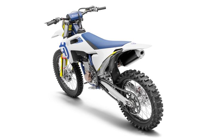 HUSQVARNA sadelskydd MX 125-450 '19-'21 blå/svart