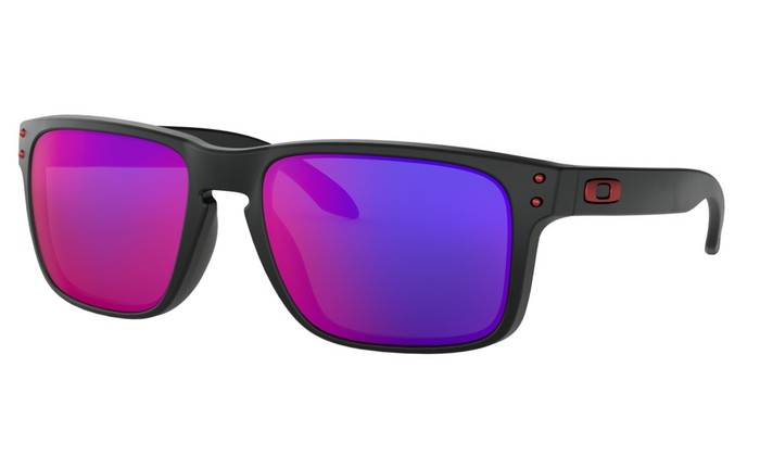 OAKLEY sunglasses Holbrook matt black w/+red irrid