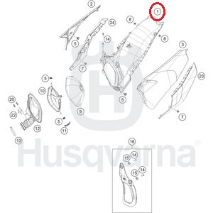 HUSQVARNA plastfilterbox Enduro 150-501 '20