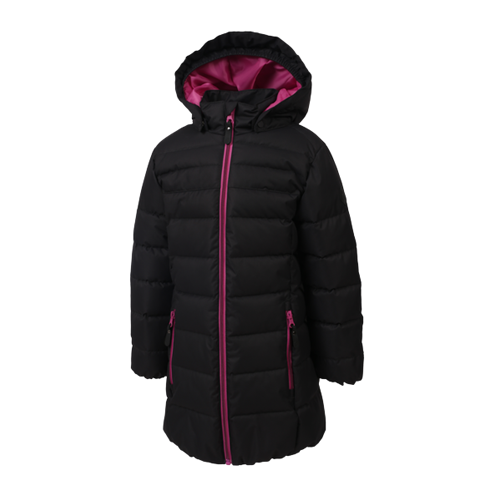 COLOR KIDS vinterjacka Kenya Girl svart/rosa