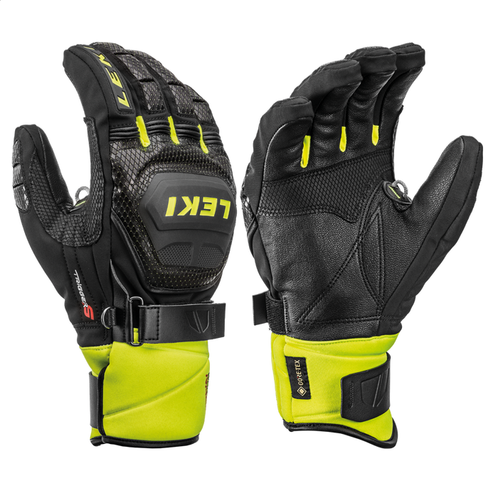 LEKI gloves WC Race Coach Flex GTX JR black/yellow