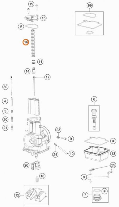 HUSQVARNA spring for carburetor throttle 2T 125-300 '17-'21