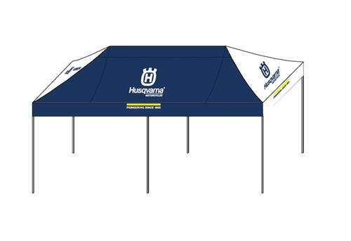 HUSQVARNA tältduk HUS 6x3 blå/vit
