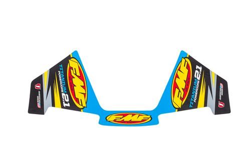 HUSQVARNA exhaust sticker FMF 2.1 Powercore Titanium