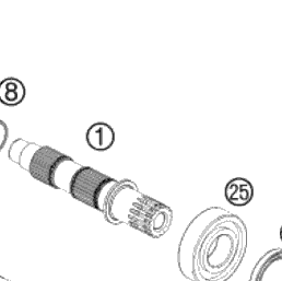 HUSQVARNA axelboxar motaxel TE/FE 250/300 '13-'16