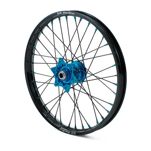 HUSQVARNA wheel set fr with spokes 1.6x21" Factory black/blue '15-'21