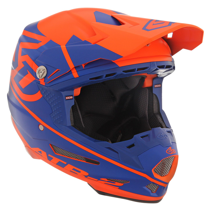 6D helmet ATR-2 Core matt orange/blue